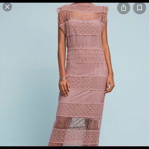 Crochet style maxi dress